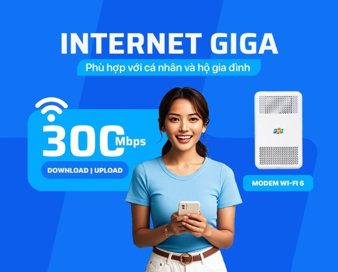 Gói Giga FPT Bình Sơn - 195.000đ/tháng - Wi-Fi 6